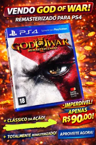 Vendo jogo PS4 God of war 3