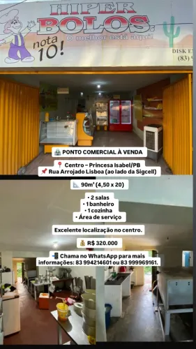 Ponto comercial a venda Princesa Isabel pb 