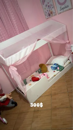Cama nova sem marcas de uso