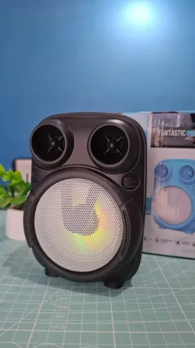 CAIXA DE SOM GTS-1817 Portátil Multimidia Bluetooth Cartão De Memoria FM Recarregável 
