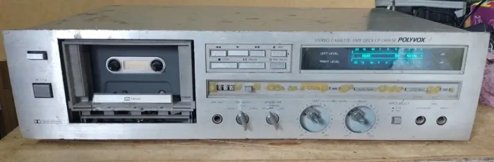 Tape Deck Polyvox CP 2900M Vintage - Liga/Gira Motor (Para Revisão/Restauro)