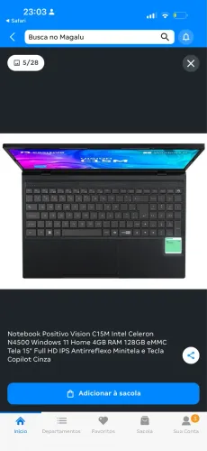 VENDE-SE notebook positivo c15