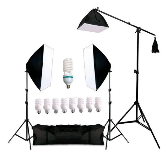 Kit 3 Softbox Greika Estúdio Profissional 220v