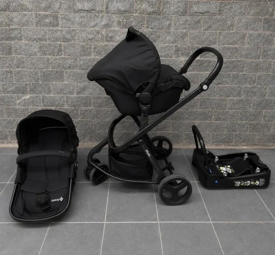 Carrinho de bebê Safety Mobi + bebê conforto + base isofix