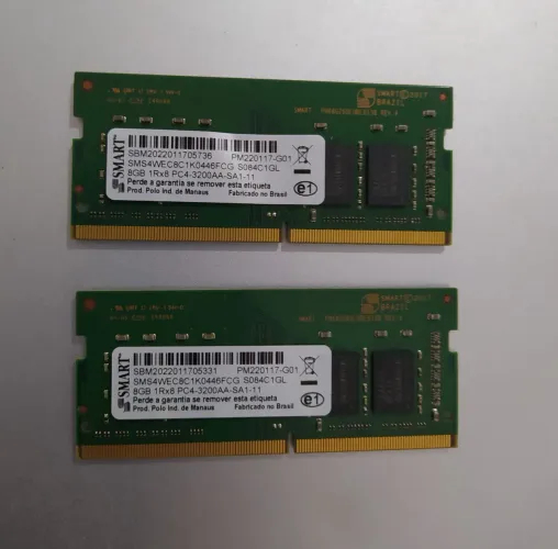 Memória RAM HP 8 GB DDR4 3200 MHz para notebook