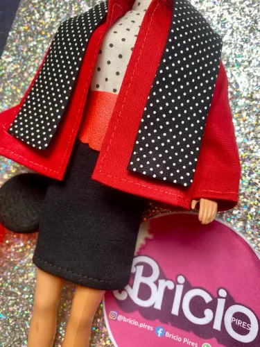 Roupinha boneca antiga Barbie estrela Alta Costura