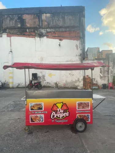 Carro de crepe francês pode ser adaptado pra outro lanhe 