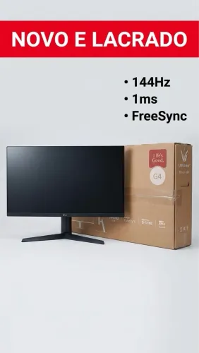 Monitor Gamer LG UltraGear 24" 144Hz 1ms - Novo e Lacrado!
