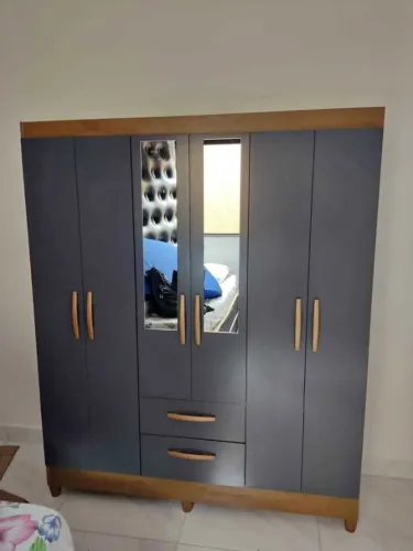 Guarda Roupa 6 portas 2 Gavetas Brasilia Novo Direto da Fabrica 