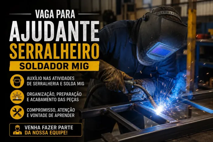 Vaga auxiliar serralheiro