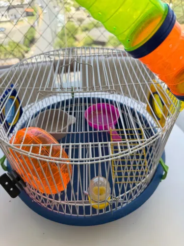 Gaiola Para Hamster Tubo Luxo Slim Jel Plast