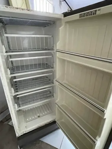 Freezer Brastemp precisando apenas de gás. Excelente estado de conservação. Raridade.