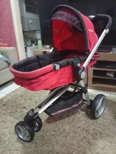 Carrinho de bebe completo três rodas, Cabine Moisés Removível