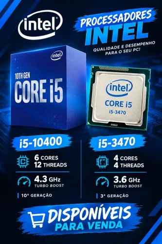 Processador Intel Core i5 10400 e 3470
