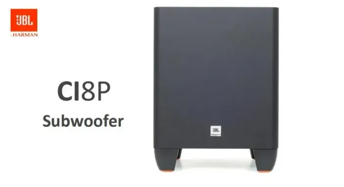 Subwoofer JBL Ci8P Ativo 100W RMS 8 Polegadas Preto Bivolt