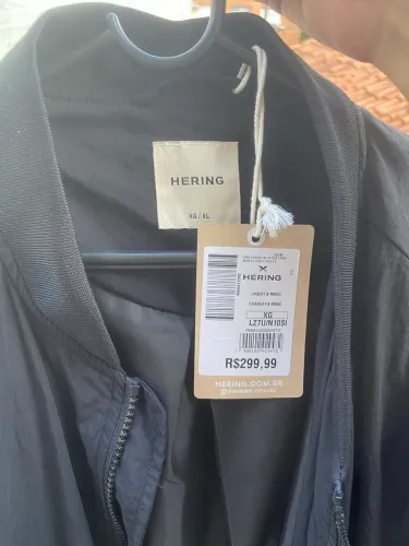 Jaqueta masculina bomber em nylon Hering nunca usada 