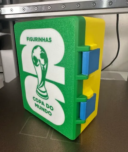 ? Caixa Porta Figurinhas Copa do Mundo!  ? Case Estojo Organizador 