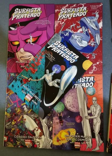 SURFISTA PRATEADO DO DAN SLOTT NOVA MARVEL DELUXE COLEÇÃO COMPLETA RARÍSSIMA