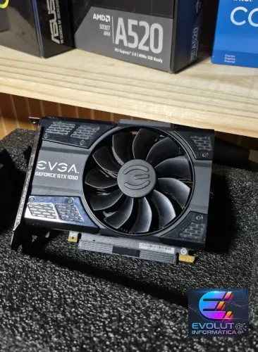 Placa de vídeo GTX 1050 2GB DDR5 EVGA seminova, com garantia!