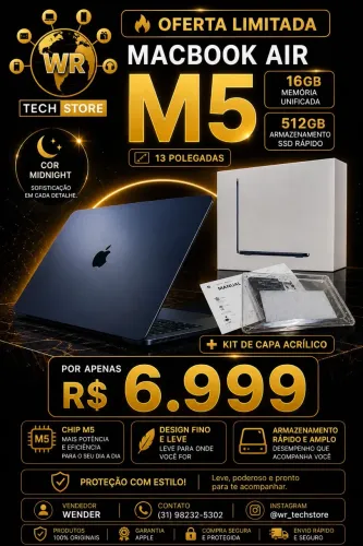 MacBook Air M5 lançamento 2026