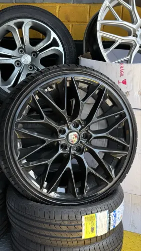 Aro 20 Porsche furacão 5x113 pneus 225/30/20 Jetta Golf civic i30 Azera Passat 