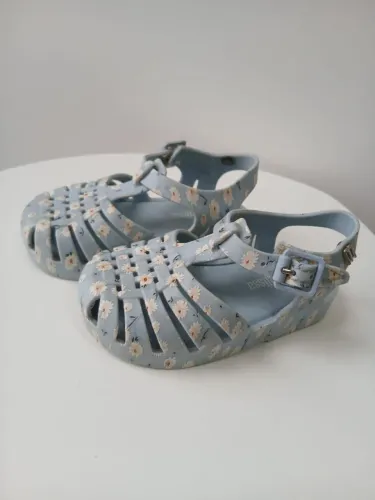 ?Mini Melissa Aranha Azul Floral ?