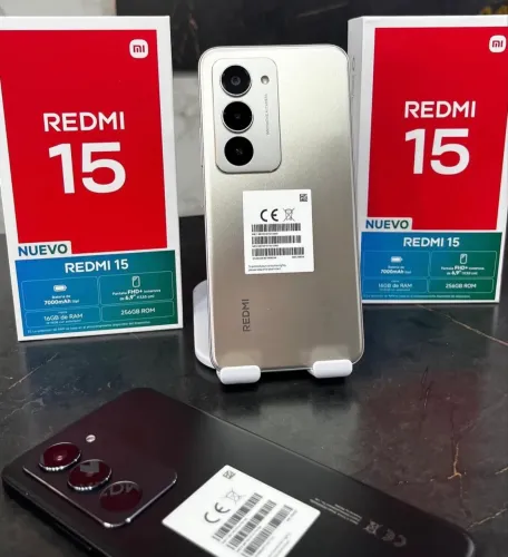Redmi 15 4G 256+08 Preto Azul Dourado entregamos 