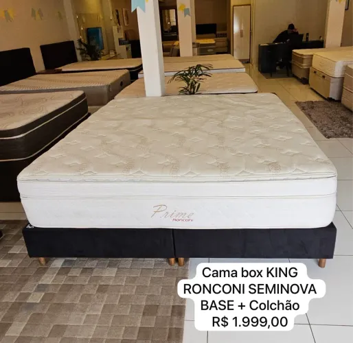 Cama box King RONCONI SEMINOVA TOP - ENTREGAMOS