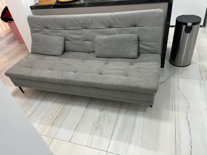 Sofá Cama em linho