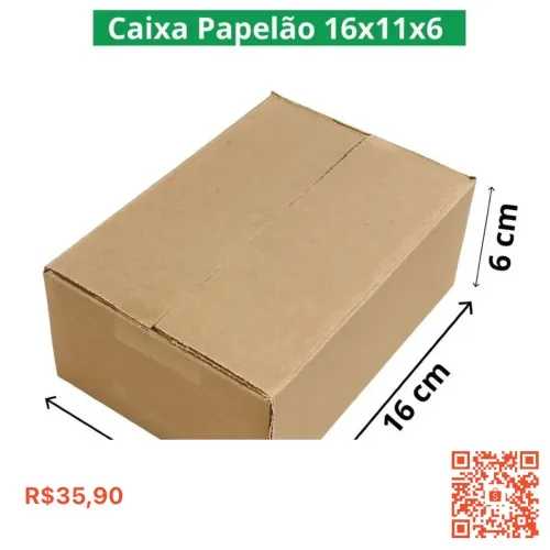CAIXA PAPELÃO 16x11x6