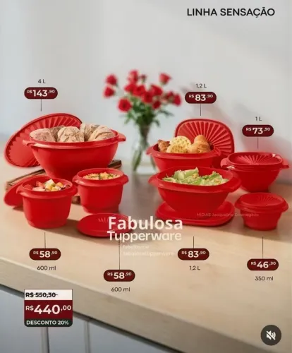 Tupperware kit sensação 