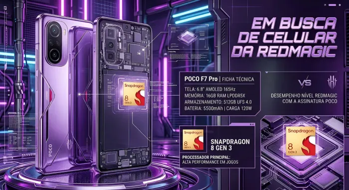 TROCO F7PRO + COOLER EM REDMAGIC.