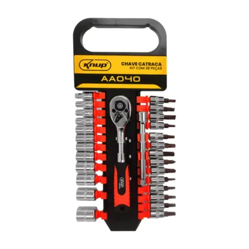Kit Jogo Chave Catraca Com Bits 40 Peças