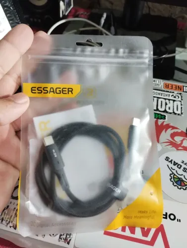 Cabo essager 60W original trançado super resistente