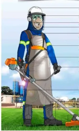 Roçagem de terreno em geral