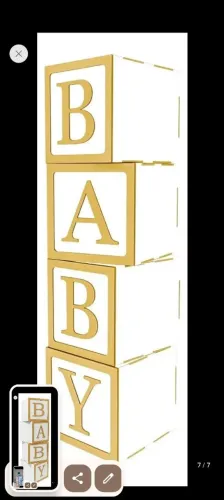 Cubo Baby Chá Revelação
