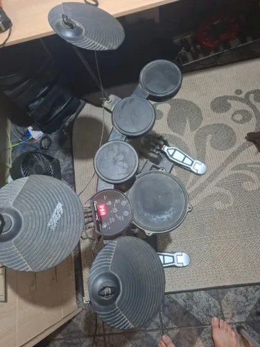 Bateria Eletrônica Shelter Std36 Midi Usb Compacta Cor Preto