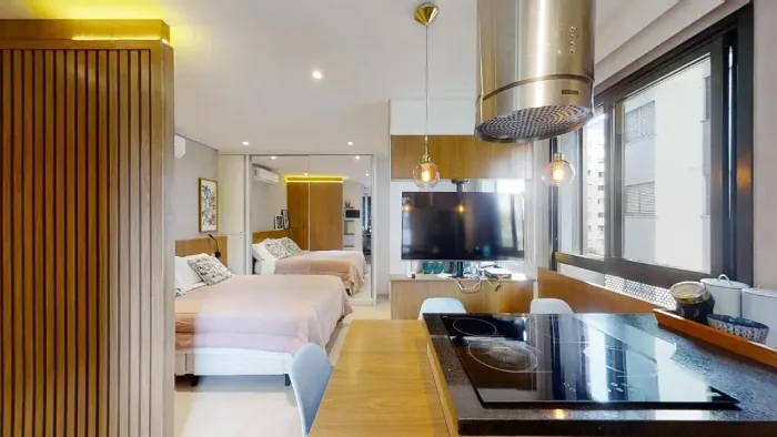 Apartamento para venda tem 29 metros quadrados com 1 quarto em Vila Olímpia - São Paulo - 
