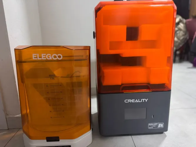 Halot mage 8k (placa mãe ruim)+ máquina de cura e lavagem  Elegoo Plus v3 ( usada 1 vez)