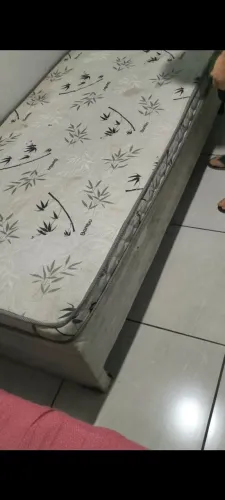 Cama box baú com colchão acoplado 