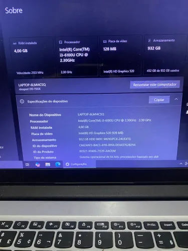 Notebook Lenovo