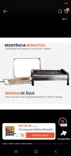 Churrasqueira elétrica