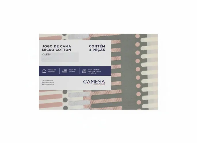 Jogo de Cama Micro Cotton Queen