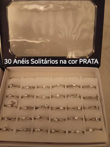 Kit: 30 Alianças + 30 Anéis em Aço Inoxidável