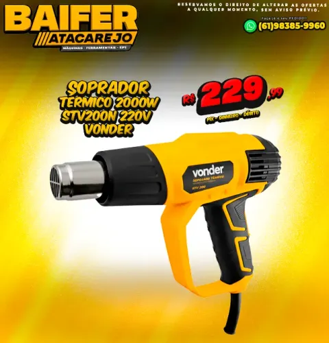 Soprador Térmico 2000w Stv200n 220v Vonder