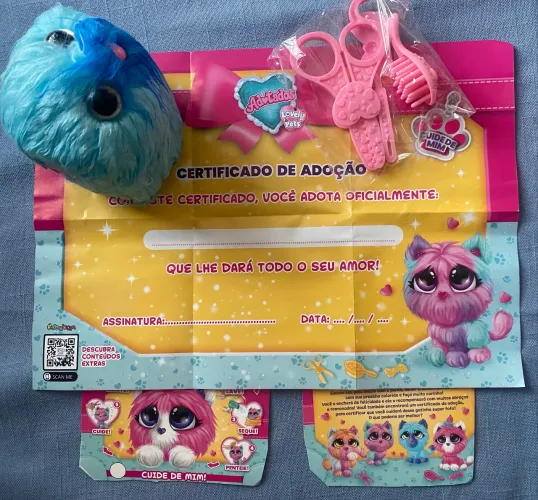 Pelúcia adotados lovely pets nova