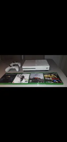 Xbox One S com 2 Controles e 4 jogos