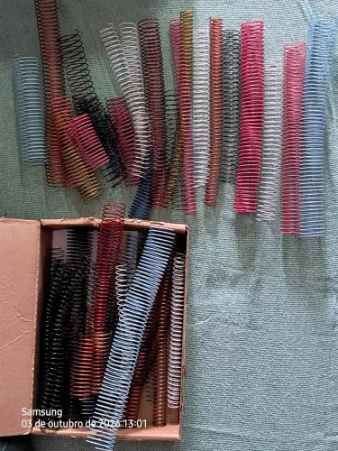 Espiral Colorido para Encadernação