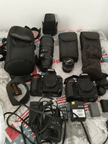 Lote Profissional Nikon Full Frame - D800E / D700 + Lentes e Flashes