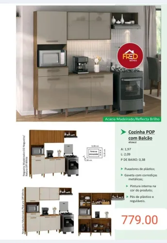 Armário de cozinha pop ,entrega e monta, super promoção